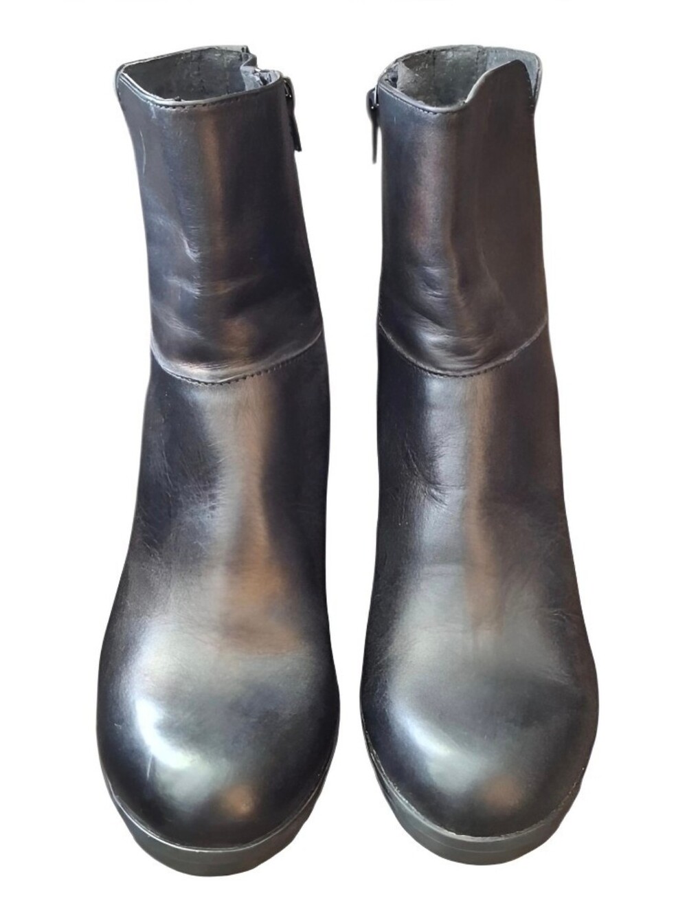 Coach and Four Black ITALIAN Leather Ankle Boots